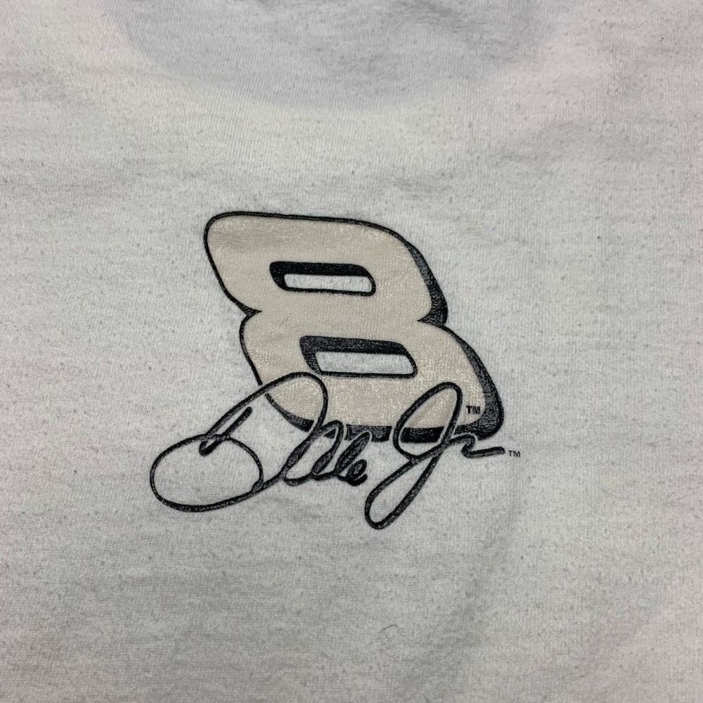 Vintage Chase Authentics Dale EarnhardtJr. #8 Mens L White Long Sleeve T Shirt - Picture 5 of 11